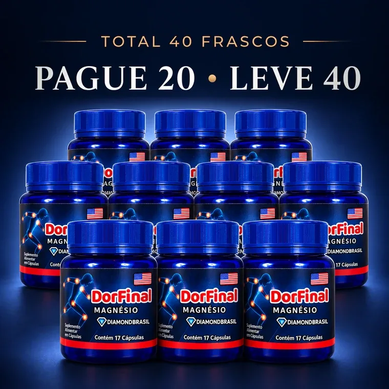 Kit com 40 frascos de Dor final: pague 20, leve 40